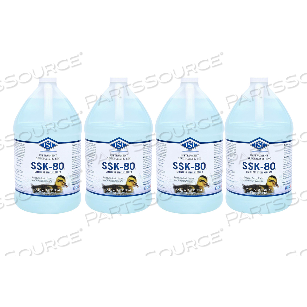 STAINLESS STEEL INSTRUMENT CLEANER CASE OF 4 GALLONS by ISI (Instrument Specialists Inc.)