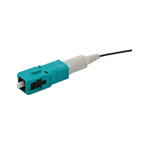 FIBER CONNECTOR, MULTIMODE FIBER, 125 UM CABLE, CERAMIC FERRULE, AQUA by Hubbell FIBER CONNECTOR, MULTIMODE FIBER, 125 UM CABLE, CERAMIC FERRULE, AQUA by Hubbell