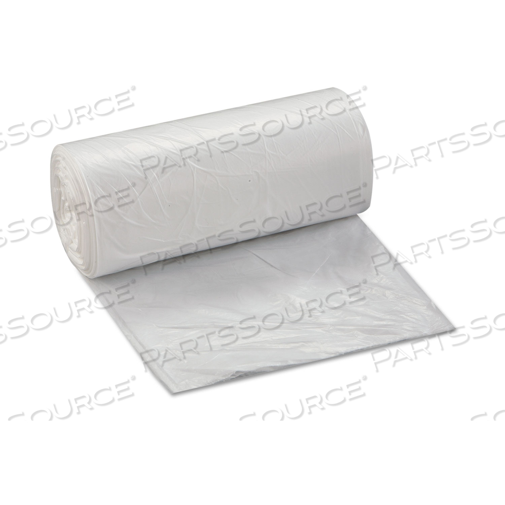 LOW-DENSITY COMMERCIAL CAN LINERS, 16 GAL, 0.35 MIL, 24" X 33", CLEAR, 50 BAGS/ROLL by Inteplast Group LOW-DENSITY COMMERCIAL CAN LINERS, 16 GAL, 0.35 MIL, 24" X 33", CLEAR, 50 BAGS/ROLL by Inteplast Group