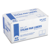 STEAM PAN LINERS WITH TWIST TIES, FOR 1/2 PAN SIZED STEAM PANS, 0.02 MIL, 17" X 23.5" by Royal Paper