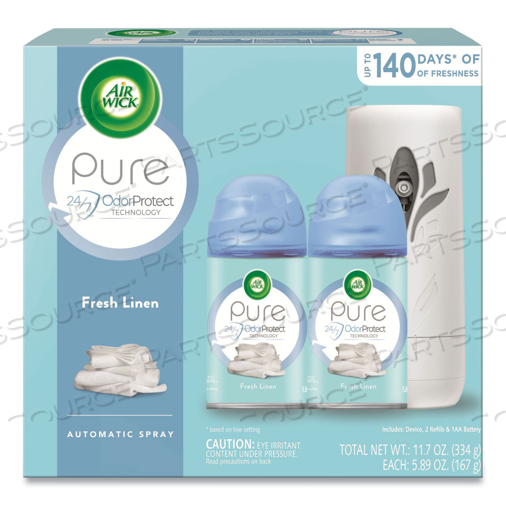 FRESHMATIC ULTRA AUTOMATIC PURE STARTER KIT, 3.19 X 8.44 X 7.75, WHITE/GRAY, TROPICAL FLOWERS by Air Wick FRESHMATIC ULTRA AUTOMATIC PURE STARTER KIT, 3.19 X 8.44 X 7.75, WHITE/GRAY, TROPICAL FLOWERS by Air Wick
