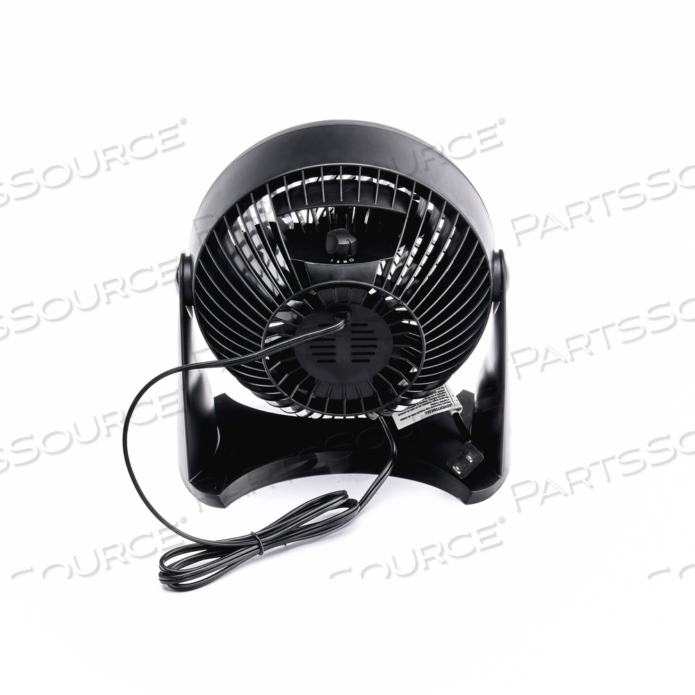 TURBO TABLE AIR CIRCULATOR FAN, 3-SPEED, 6.5"L X 11.3"W X 11"H, WALL MOUNT, BLACK by Honeywell