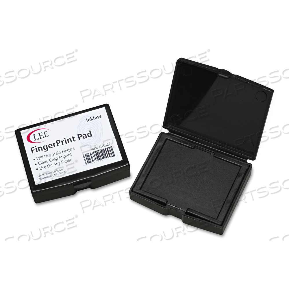 INKLESS FINGERPRINT PAD, 2.25" X 1.75", BLACK INKLESS FINGERPRINT PAD, 2.25" X 1.75", BLACK