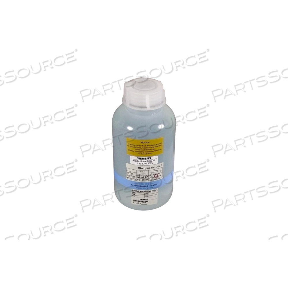 BOTTLE, PHANTOM, PLASTIC, 2000ML CAPACITY, FOR USE WITH: FOR MRI SCANNER by Siemens Medical Solutions