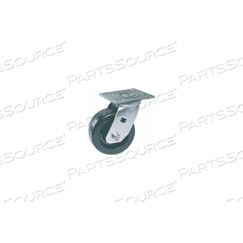 SWIVEL PLATE CASTER 4" POLYOLEFIN WHEEL by Faultless Caster SWIVEL PLATE CASTER 4" POLYOLEFIN WHEEL by Faultless Caster