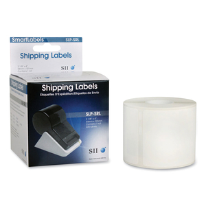 SLP-SRL SELF-ADHESIVE WIDE SHIPPING LABELS, 2.12" X 4", WHITE, 220 LABELS/ROLL by Seiko Instruments USA Inc. SLP-SRL SELF-ADHESIVE WIDE SHIPPING LABELS, 2.12" X 4", WHITE, 220 LABELS/ROLL by Seiko Instruments USA Inc.