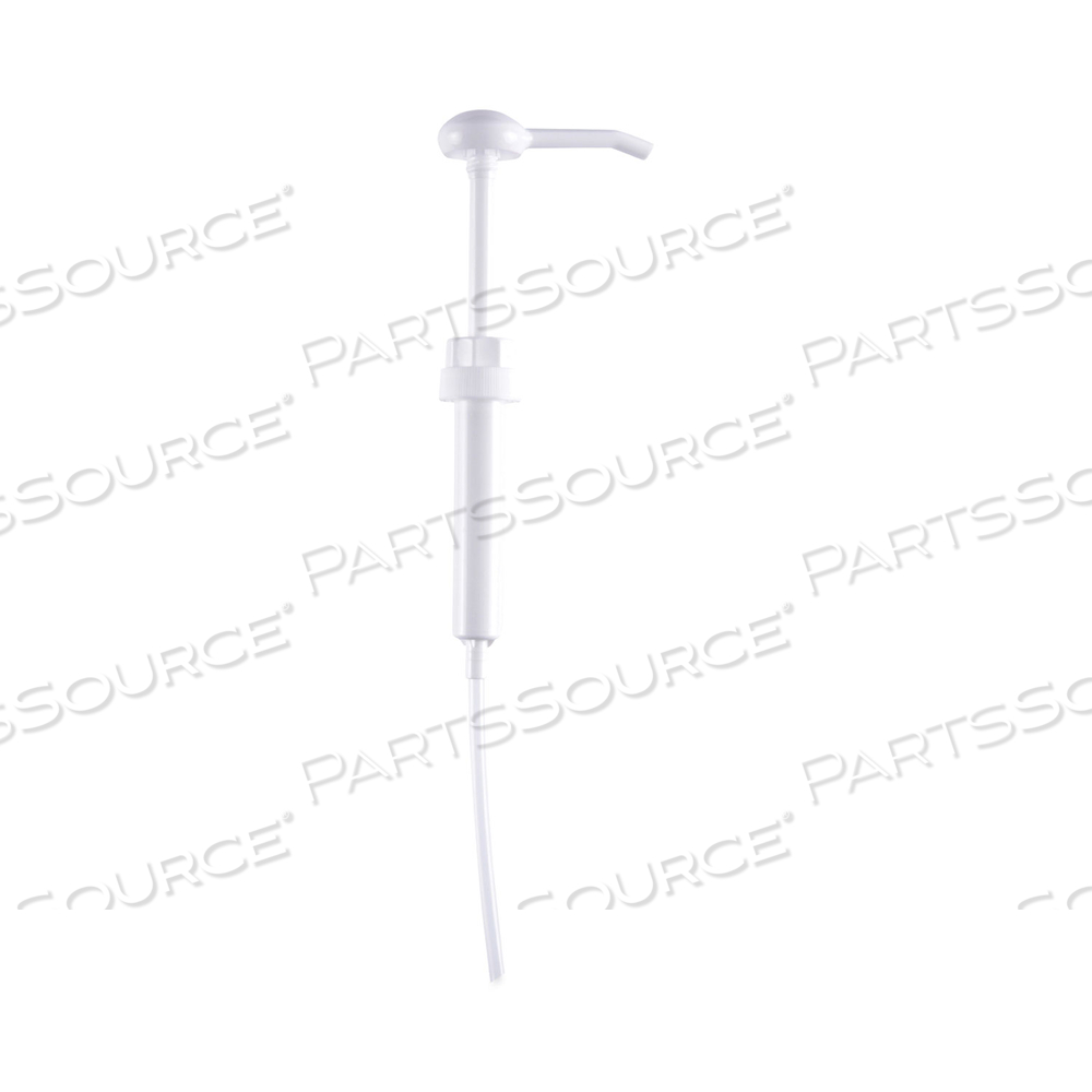 SIPHON PUMP, 1 OZ/PUMP, FOR 1 GAL BOTTLES, PLASTIC, 12" TUBE, WHITE by Boardwalk