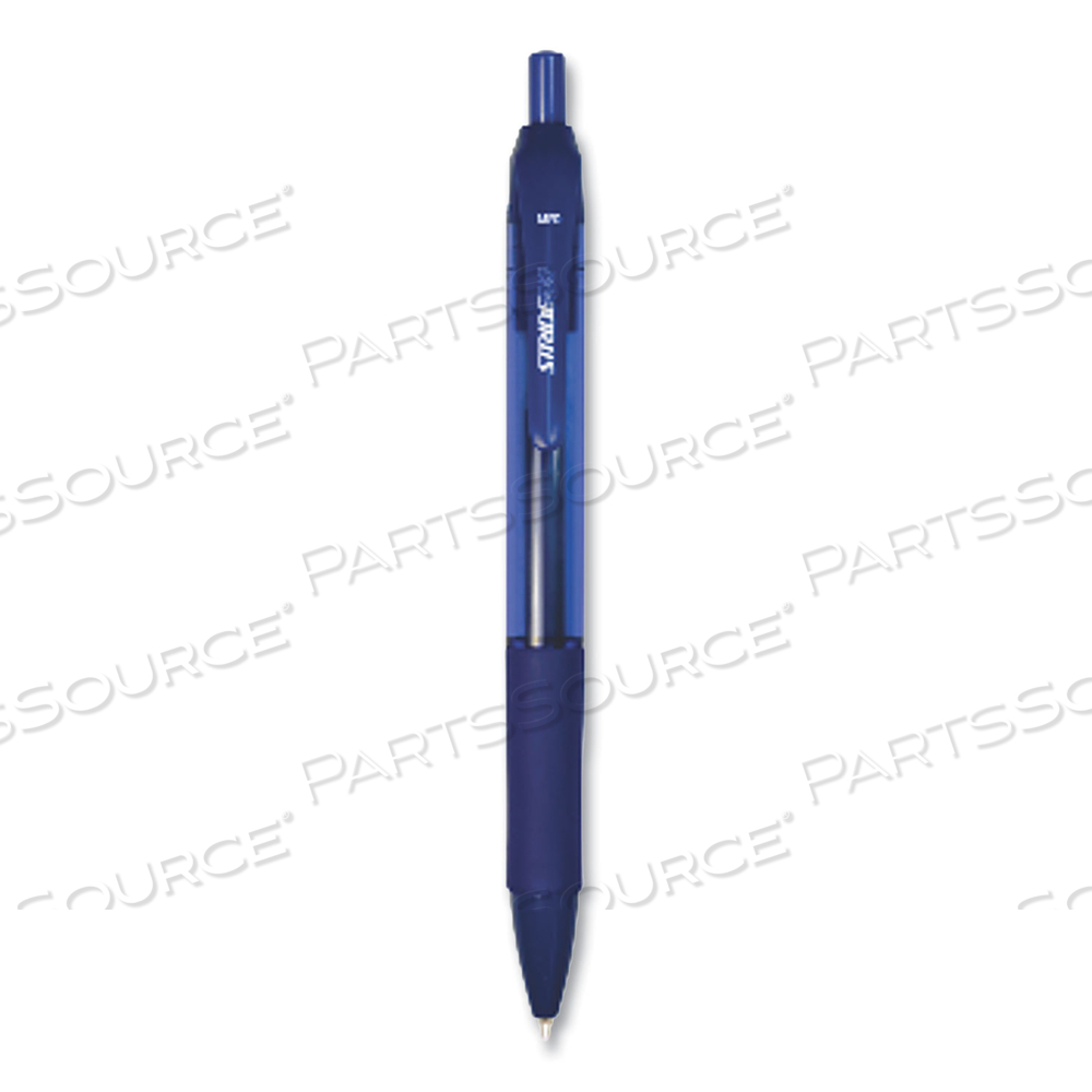 STRIDERIO GEL PEN, RETRACTABLE, MEDIUM 0.7 MM, BLUE INK, TRANSLUCENT BLUE BARREL by Stride STRIDERIO GEL PEN, RETRACTABLE, MEDIUM 0.7 MM, BLUE INK, TRANSLUCENT BLUE BARREL by Stride