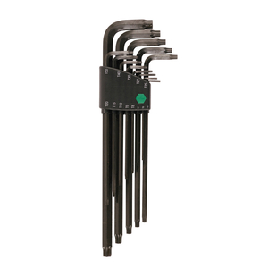 L-KEY SET TORX LONG ARM CRM-72 TOOL STEEL BLACK OXIDE by Wiha Tools L-KEY SET TORX LONG ARM CRM-72 TOOL STEEL BLACK OXIDE by Wiha Tools