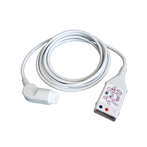 CABLE, ECG, TWIN-PIN LEADWIRE, GRAY, TPU JACKET, 8FT LEAD SET LENGTH, FDA, CE, ISO10993-1, 5, 10:2003E, TUV, ROHS COMPLIANT STANDARD, NON-ST by Philips