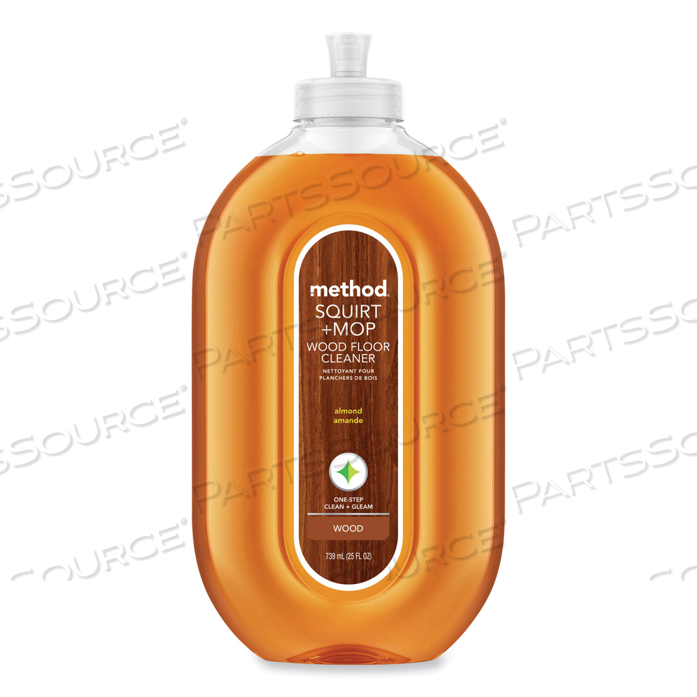 SQUIRT + MOP WOOD FLOOR CLEANER, ALMOND SCENT, 25 OZ SQUIRT BOTTLE by Method SQUIRT + MOP WOOD FLOOR CLEANER, ALMOND SCENT, 25 OZ SQUIRT BOTTLE by Method
