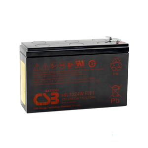 BATTERY, SEALED LEAD ACID, 12V, 6 AH, F2 FASTON (+) F1 FASTON (-) by CSB TECHNOLOGIES