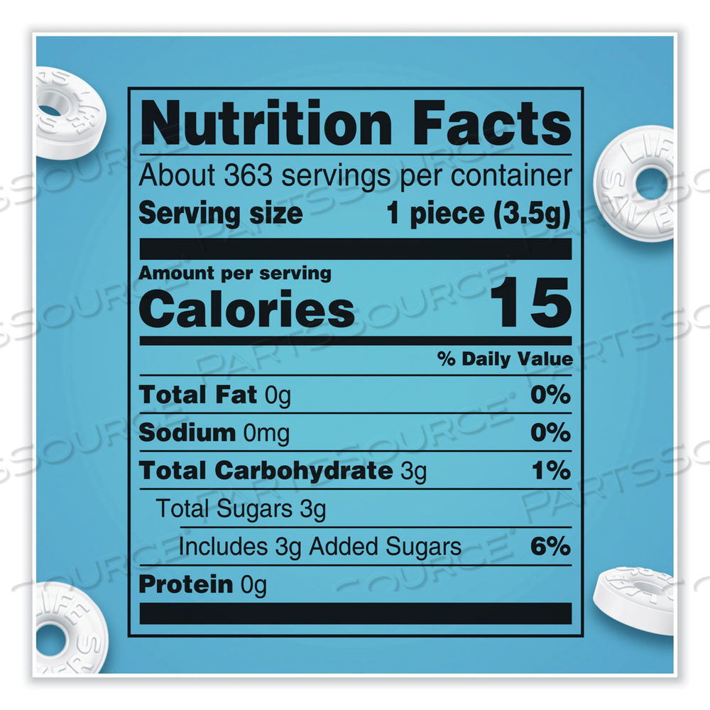 HARD CANDY MINTS, PEP-O-MINT, 44.93 OZ BAG by Lifesavers