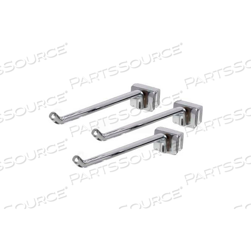 3" HOOK FOR JEWERLY DISPLAY, CHROME by Amko Displays LLC
