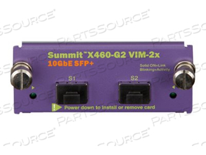 TAA-COMPLIANT OPTIONAL VIRTUAL INTERFACE MODULE FOR THE REAR OF THE X460-G2 PROV by Extreme Network
