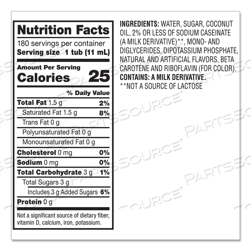 LIQUID COFFEE CREAMER, FRENCH VANILLA, 0.38 OZ MINI CUPS by Coffee-Mate