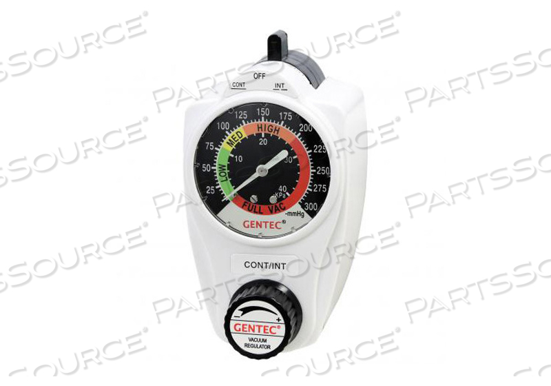 GENSTAR 0-300 MMHG RANGE SUCTION REGULATOR, OHMEDA BACK, 5/16" DISS MALE VACUUM HOSE BARB (NEW OEM) by Genstar Technologies GENSTAR 0-300 MMHG RANGE SUCTION REGULATOR, OHMEDA BACK, 5/16" DISS MALE VACUUM HOSE BARB (NEW OEM) by Genstar Technologies