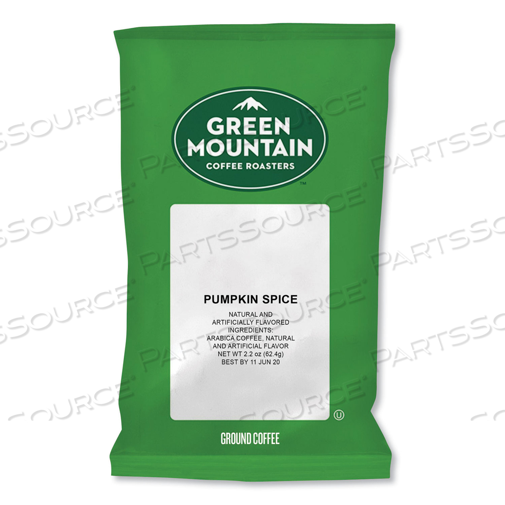 PUMPKIN SPICE COFFEE FRACTION PACKS, 2.2 OZ by Green Mountain Coffee
