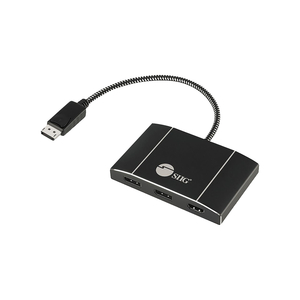 SIIG TRIPLE 4K DISPLAYPORT 1.4 TO 2 DP & HDMI MST HUB SPLITTER, VIDEO / AUDIO SPLITTER, DISPLAYPORT / HDMI, 7.9 IN by SIIG, Inc.
