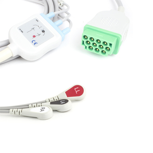 FIXED ECG LEAD WIRE SET 3 LEAD SNAP CLIP TO 11 PIN CONNECTOR by GE Healthcare FIXED ECG LEAD WIRE SET 3 LEAD SNAP CLIP TO 11 PIN CONNECTOR by GE Healthcare