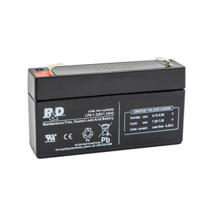REPLACEMENT SEALED LEAD ACID BATTERY, 6 VOLT 1.2AH by R&D Batteries, Inc.
