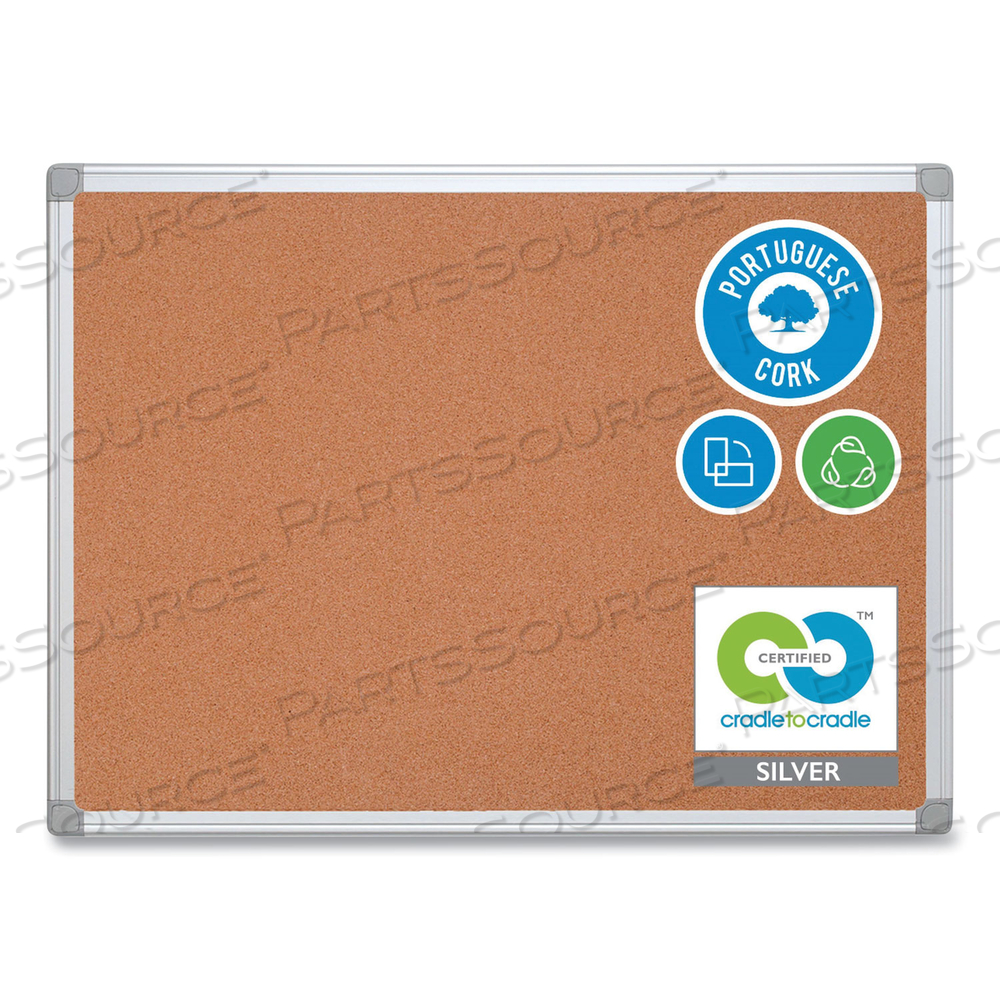EARTH CORK BOARD, 36 X 48, ALUMINUM FRAME by MasterVision EARTH CORK BOARD, 36 X 48, ALUMINUM FRAME by MasterVision
