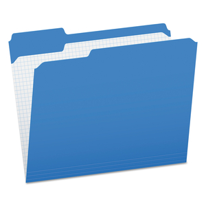 DOUBLE-PLY REINFORCED TOP TAB COLORED FILE FOLDERS, 1/3-CUT TABS: ASSORTED, LETTER SIZE, 0.75" EXPANSION, BLUE by Esselte Pendaflex Corp. DOUBLE-PLY REINFORCED TOP TAB COLORED FILE FOLDERS, 1/3-CUT TABS: ASSORTED, LETTER SIZE, 0.75" EXPANSION, BLUE by Esselte Pendaflex Corp.