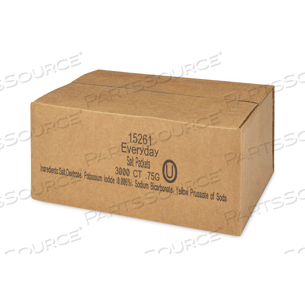 IODIZED SALT PACKETS, 0.75 G PACKET by Office Snax