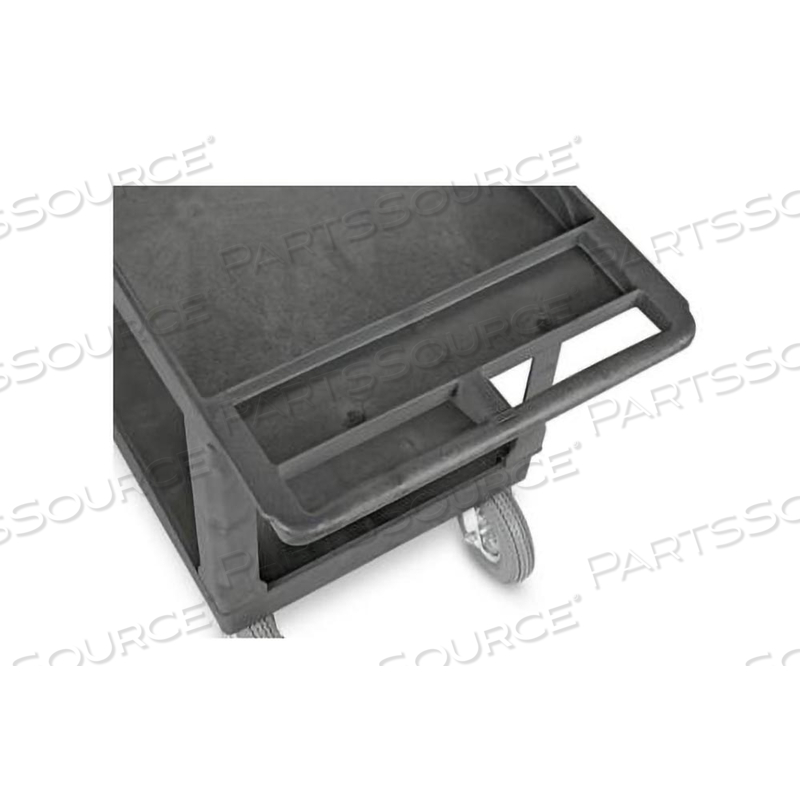 UTILITY CART WITH PNEUMATIC WHEELS, BLACK by Uline