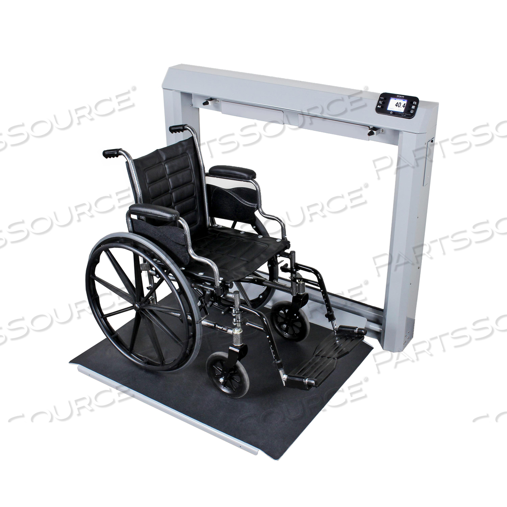 WHEELCHAIR SCALE, DIGITAL, WALL MOUNT, FOLD DOWN PLATFORM, 1000 LB X 0.2 LB by Detecto Scale / Cardinal Scale WHEELCHAIR SCALE, DIGITAL, WALL MOUNT, FOLD DOWN PLATFORM, 1000 LB X 0.2 LB by Detecto Scale / Cardinal Scale