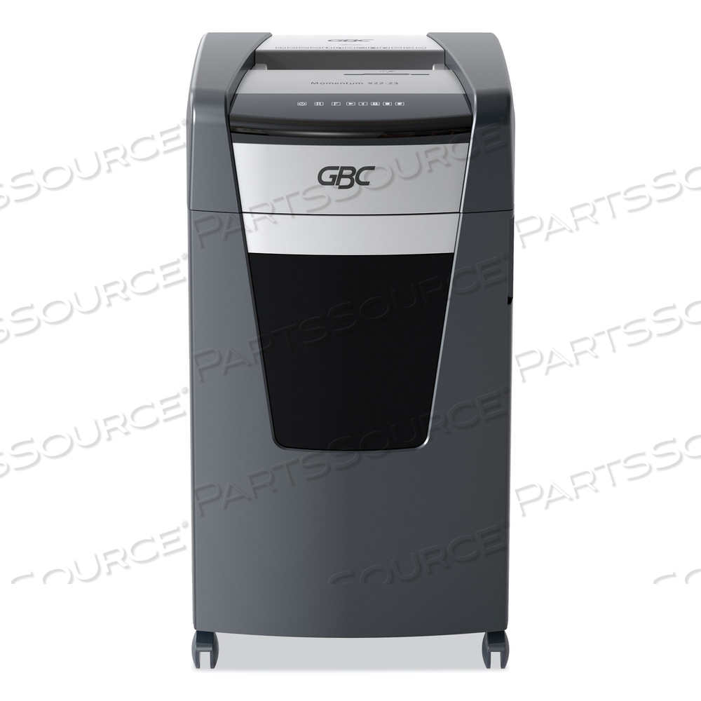 MOMENTUM X22-23 MICRO-CUT P-4 ANTI-JAM SHREDDER, 22 MANUAL SHEET CAPACITY by ACCO Brands