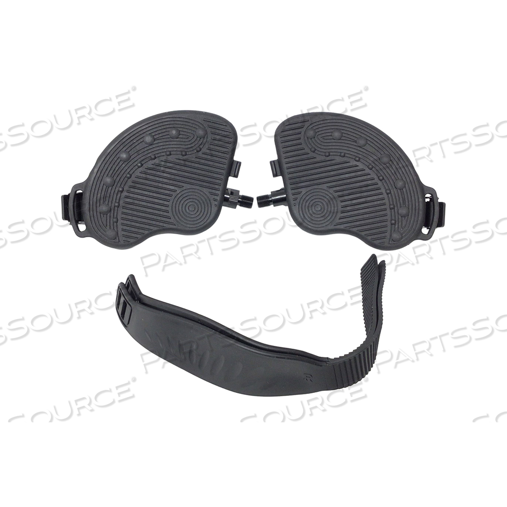 9 X 6 X 4IN BLACK RUBBER PEDAL AND STRAP FOR RPS100 STATIONARY RECUMBANT BIKE by True Fitness