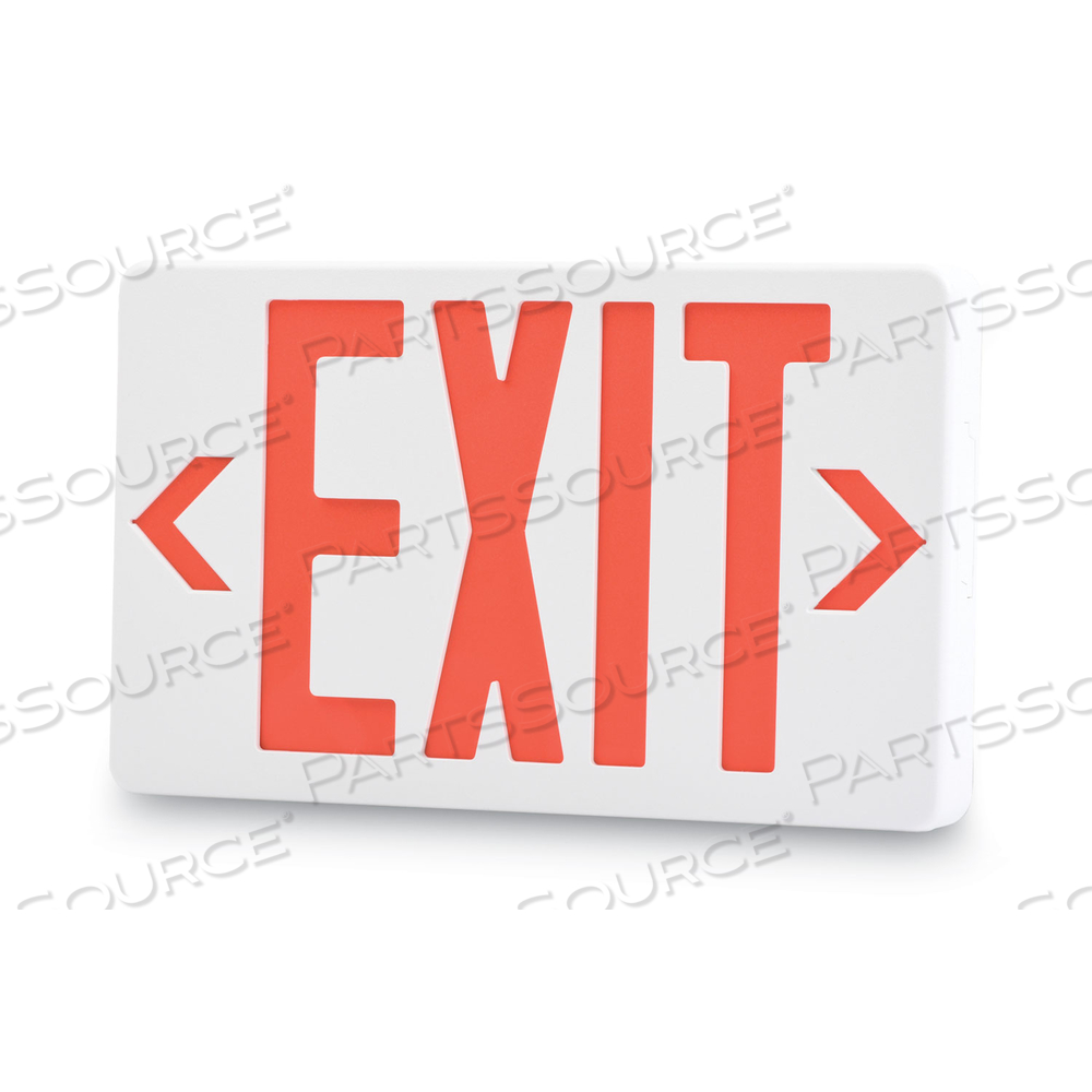 LED EXIT SIGN, POLYCARBONATE, 12.25 X 2.5 X 8.75, WHITE by Tatco