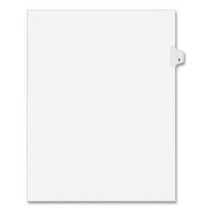 PREPRINTED LEGAL EXHIBIT SIDE TAB INDEX DIVIDERS, AVERY STYLE, 26-TAB, F, 11 X 8.5, WHITE, (1406) by Avery PREPRINTED LEGAL EXHIBIT SIDE TAB INDEX DIVIDERS, AVERY STYLE, 26-TAB, F, 11 X 8.5, WHITE, (1406) by Avery