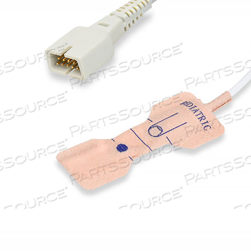 DISPOSABLE SPO2 SENSOR, PVC JACKET, WHITE, ADULT, MEETS ISO, IEC DISPOSABLE SPO2 SENSOR, PVC JACKET, WHITE, ADULT, MEETS ISO, IEC