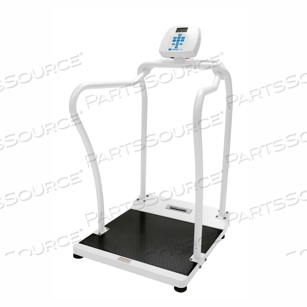 1000LB CAPACITY 0.2LB RESOLUTION 100-240V ADAPTER DIGITAL PLATFORM SCALE by Health O Meter Professional Scales