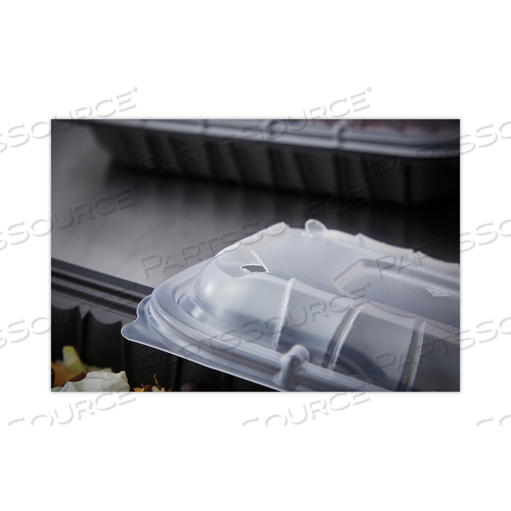 EARTHCHOICE ENTREE2GO TAKEOUT CONTAINER VENTED LID, 11.75 X 8.75 X 0.98, CLEAR, PLASTIC by Pactiv
