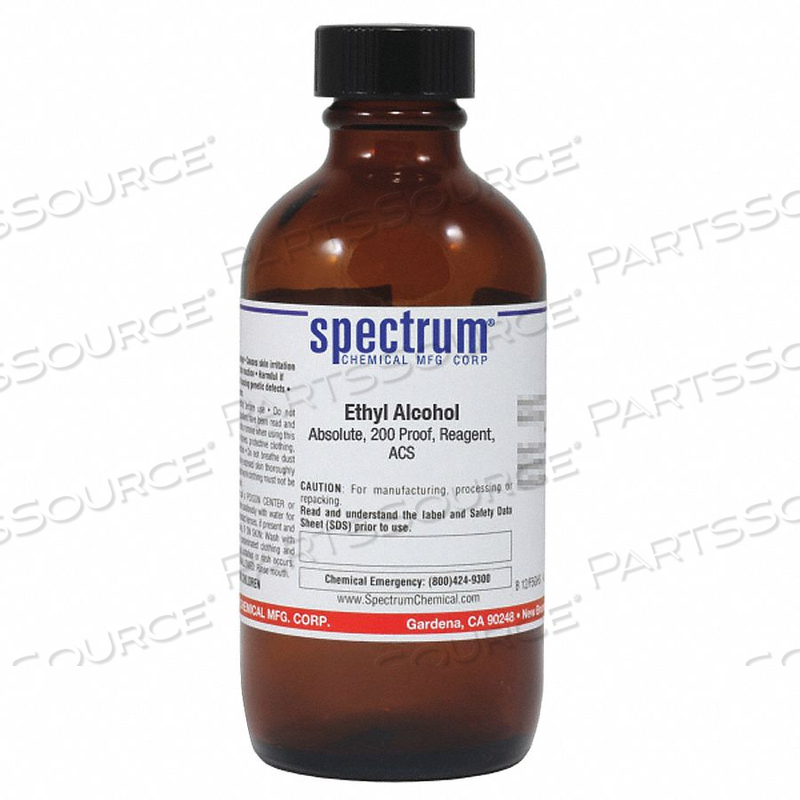 ETHYL ALCH ABSLT 200 PRF RGNT ACS 100ML by Spectrum