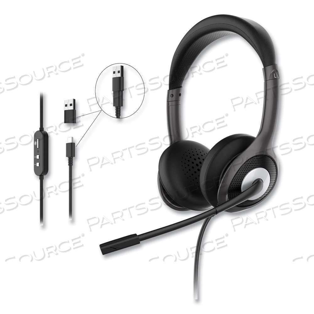 HS5600SU CONNECT USB STEREO HEADSET WITH BOOM MICROPHONE by Morpheus 360 HS5600SU CONNECT USB STEREO HEADSET WITH BOOM MICROPHONE by Morpheus 360