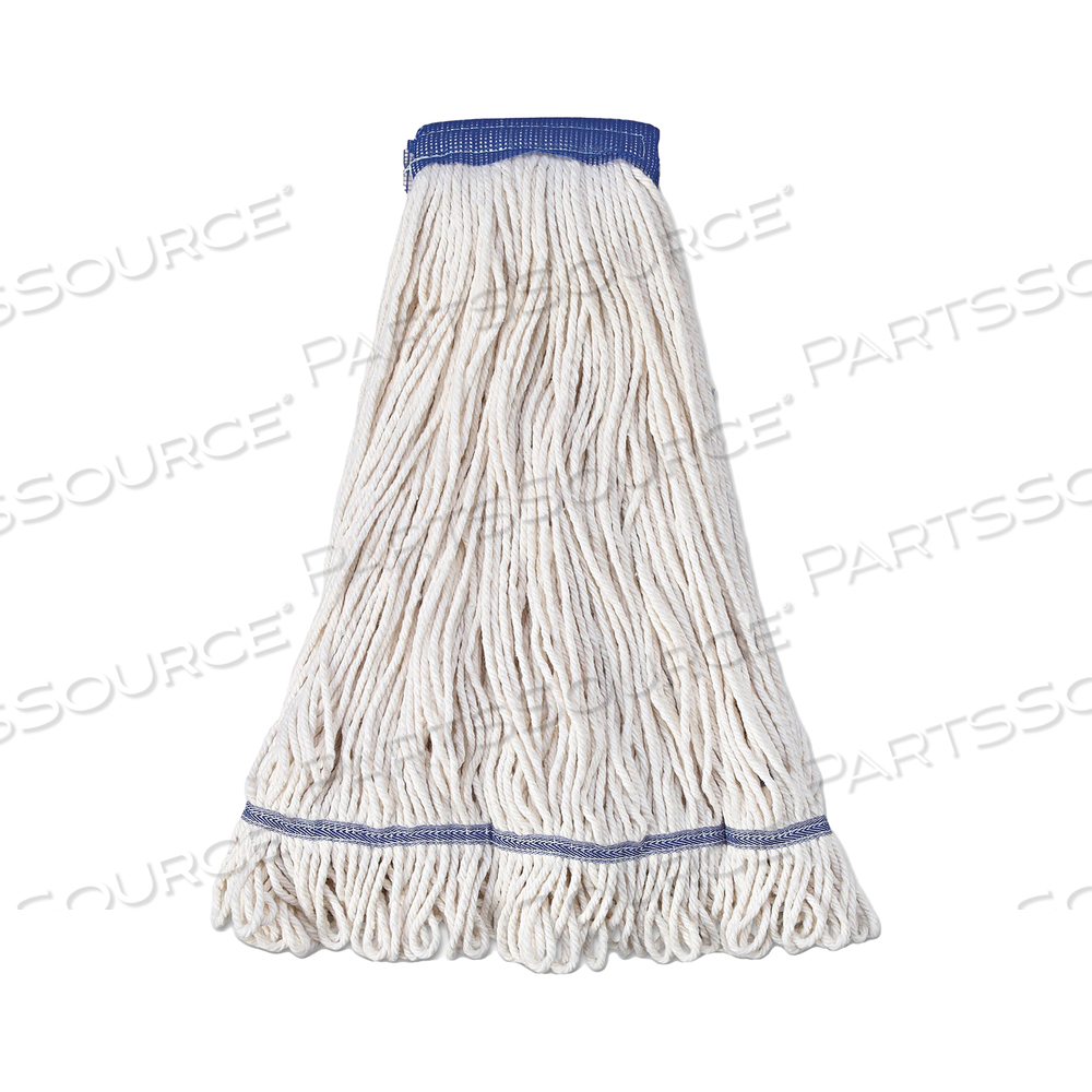 MOP HEAD WHITE COTTON/SYNTHETIC PK12 by Unisan