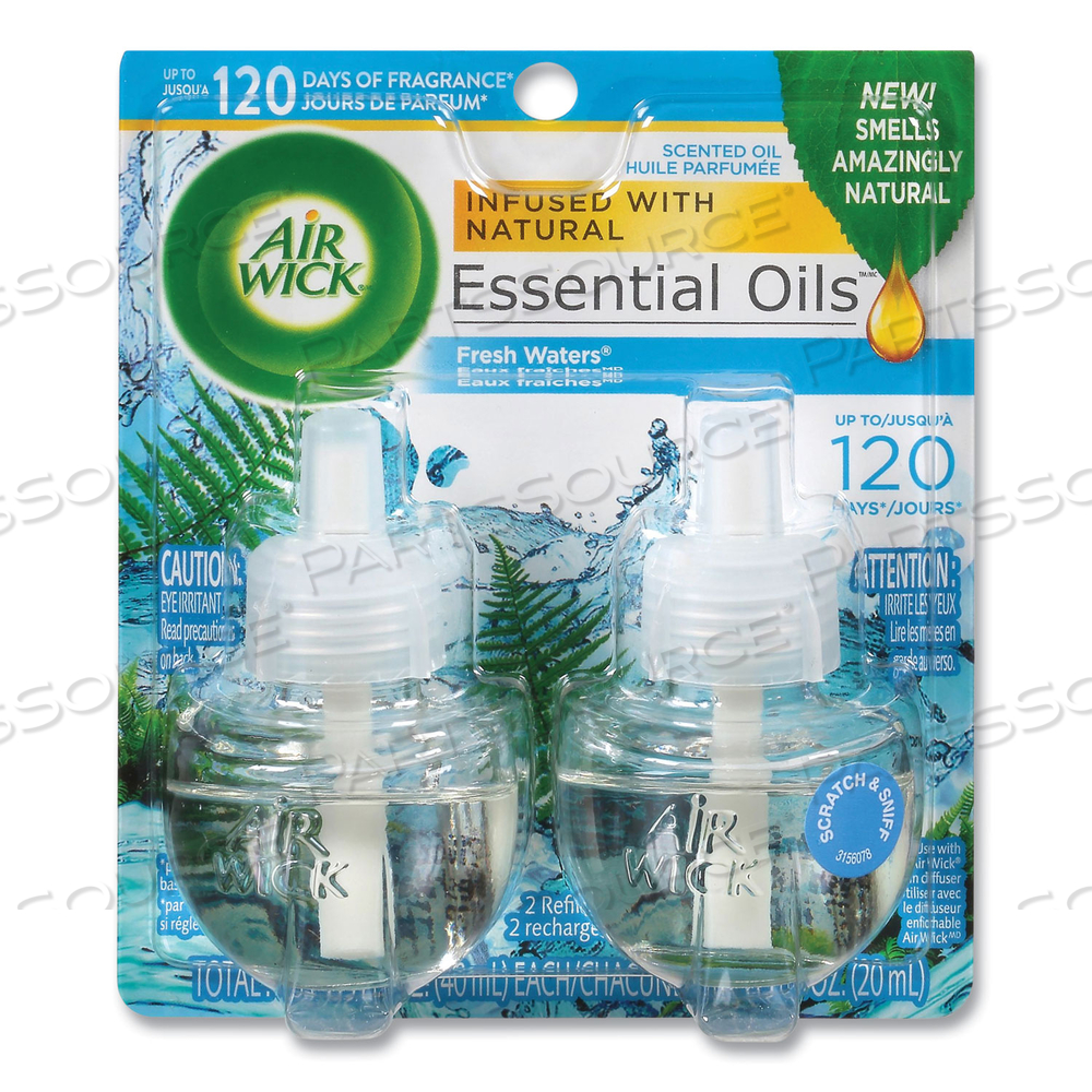 SCENTED OIL REFILL, FRESH WATERS, 0.67 OZ by Air Wick