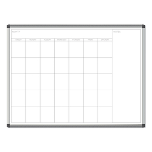 PINIT MAGNETIC DRY ERASE UNDATED ONE MONTH CALENDAR, 48 X 36, WHITE by U Brands