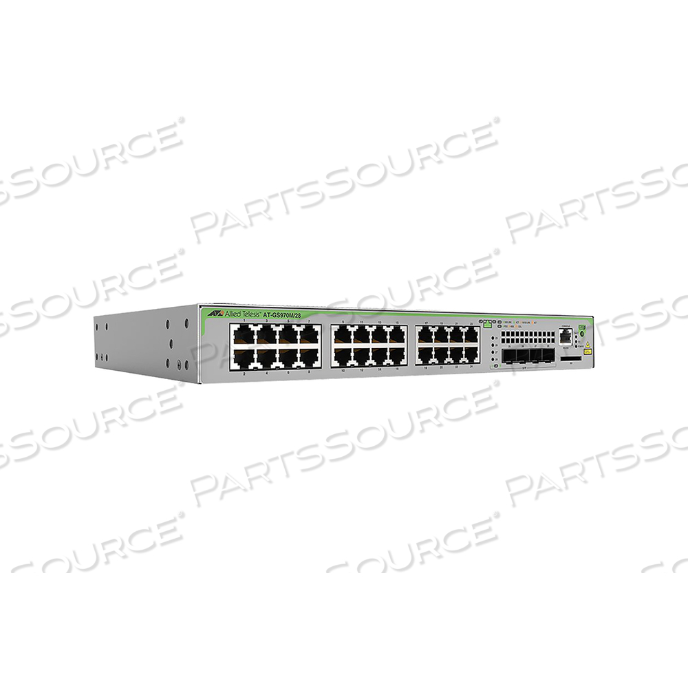 ALLIED TELESIS CENTRECOM AT-GS970M/28, SWITCH, 28 PORTS, MANAGED by Allied Telesis ALLIED TELESIS CENTRECOM AT-GS970M/28, SWITCH, 28 PORTS, MANAGED by Allied Telesis