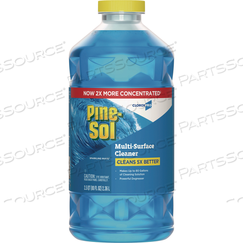 CLOROXPRO MULTI-SURFACE CLEANER CONCENTRATED, SPARKLING WAVE SCENT, 80 OZ BOTTLE CLOROXPRO MULTI-SURFACE CLEANER CONCENTRATED, SPARKLING WAVE SCENT, 80 OZ BOTTLE