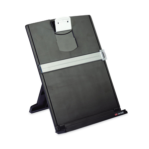 FOLD-FLAT FREESTANDING DESKTOP COPYHOLDER, 150 SHEET CAPACITY, PLASTIC, BLACK/SILVER CLIP by 3M Consumer FOLD-FLAT FREESTANDING DESKTOP COPYHOLDER, 150 SHEET CAPACITY, PLASTIC, BLACK/SILVER CLIP by 3M Consumer