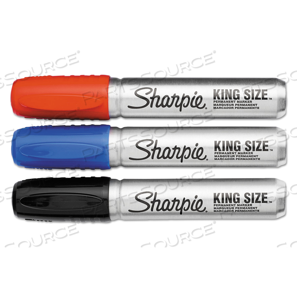 KING SIZE PERMANENT MARKER, BROAD CHISEL TIP, ASSORTED COLORS by Sharpie