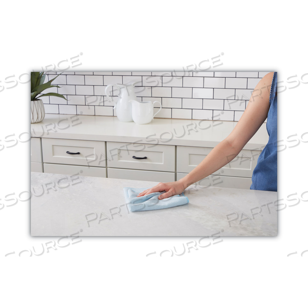 MICROFIBER CLEANING CLOTHS, 16 X 16, BLUE by Boardwalk