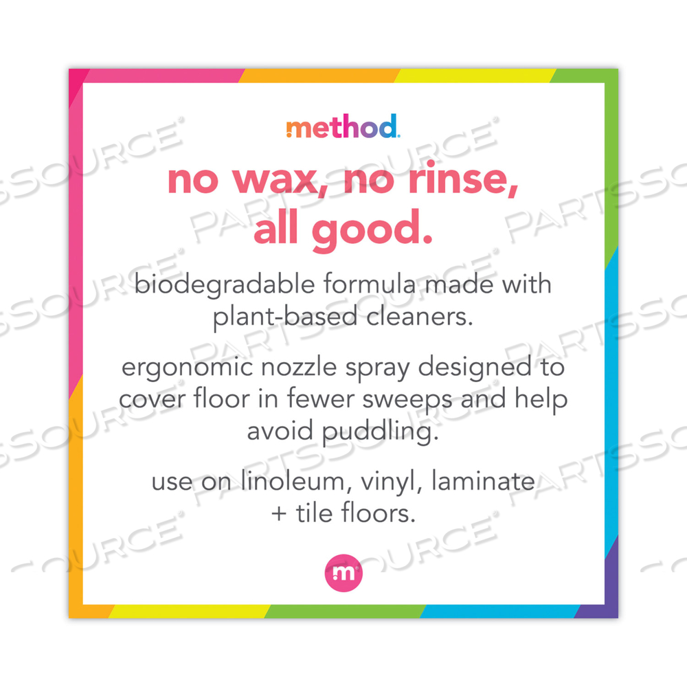 SQUIRT + MOP HARD FLOOR CLEANER, 25 OZ SPRAY BOTTLE, LEMON GINGER by Method