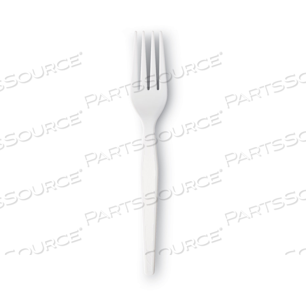 PLASTIC CUTLERY, HEAVYWEIGHT FORKS, WHITE by Dixie