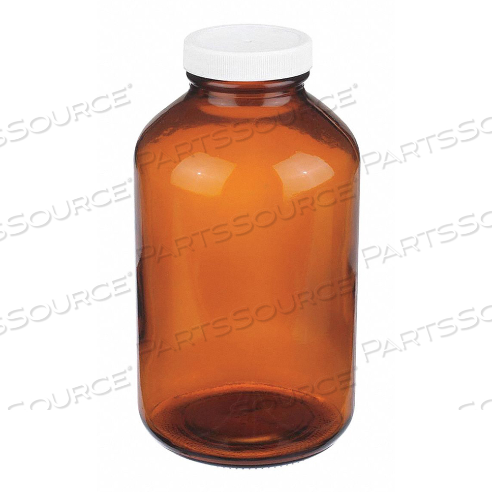 BOTTLE 178 MM H AMBER 99 MM DIA PK36 by Wheaton BOTTLE 178 MM H AMBER 99 MM DIA PK36 by Wheaton
